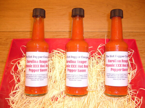 Organic Carolina Reaper XXX Hot Chilli Sauce with Roasted Pumpkin